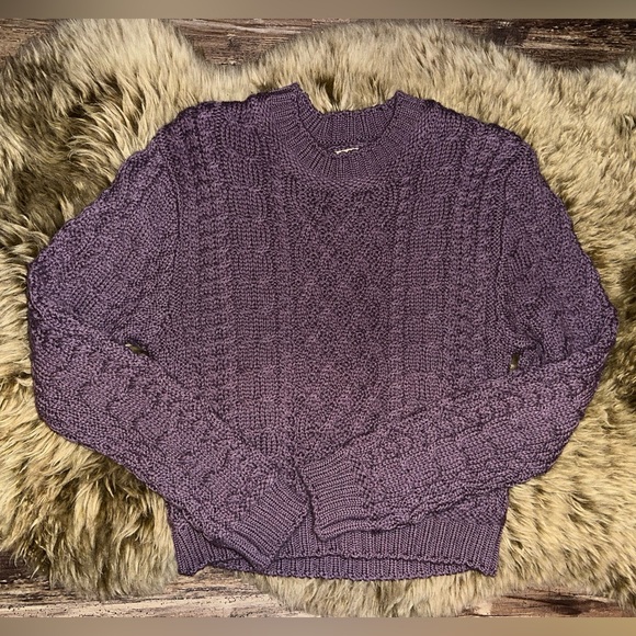 New Aran cropped sweater - Picture 3 of 5